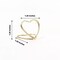 Gold 10 Sign Holders 1" Heart Metal Place Card Table Number Stands Party Events